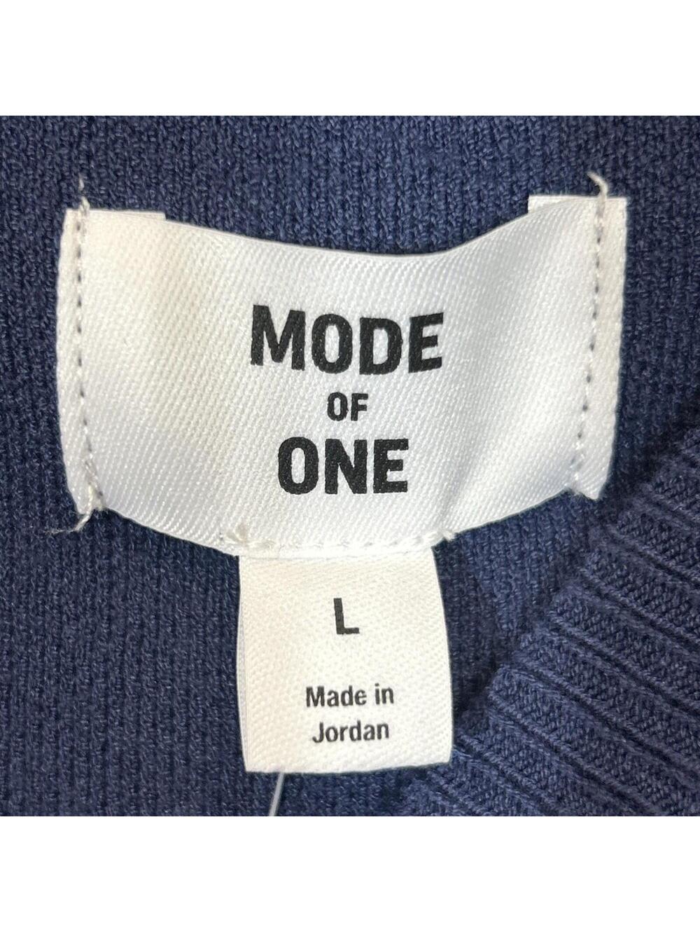 $49 Mode of One Sweater Caspian Blue Size Large Relax-Fit Short-Sleeve Mens - Picture 4 of 10